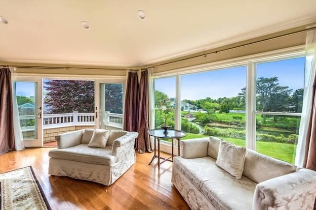view of sunroom / solarium