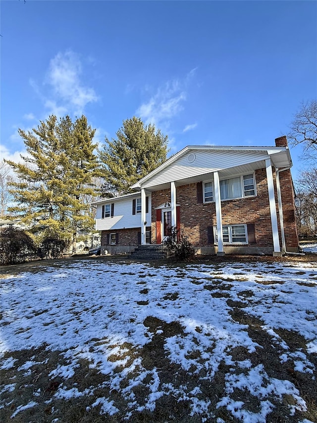 view of front of home