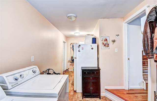 8 Lucky Ln, Washingtonville, NY 10992 - washroom with washer / clothes dryer and baseboards