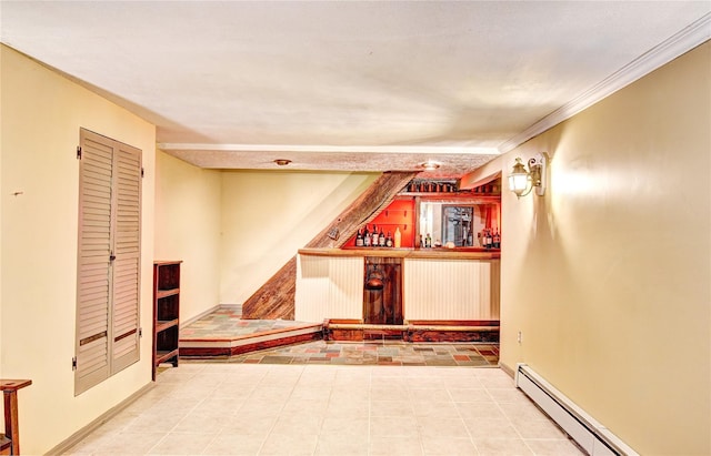 8 Lucky Ln, Washingtonville, NY 10992 - hallway with baseboard heating and baseboards