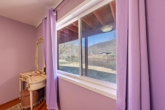 810 Haverstraw Rd, Suffern, NY 10901 - interior details with wood finished floors and a water view