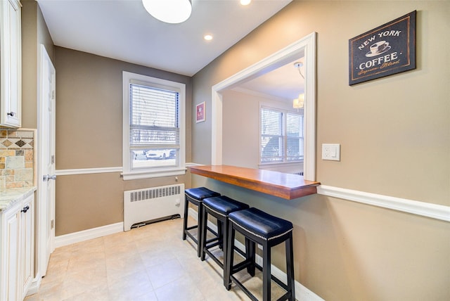15 Bryant Cres Unit 1K, White Plains, NY 10605 - dining space with radiator heating unit