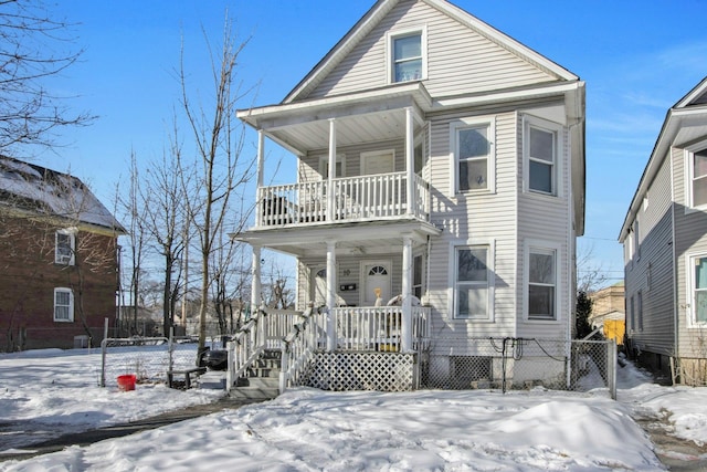 view of front of house with a porch