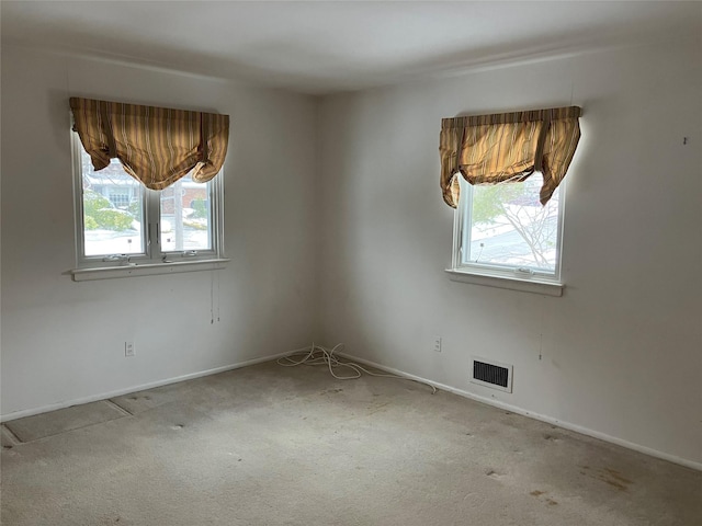 view of carpeted empty room