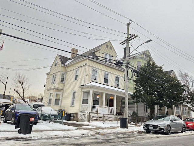 view of front of home with a porch