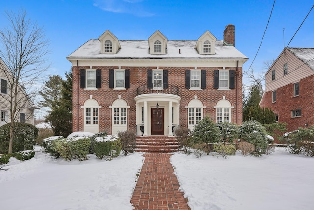 view of colonial-style house