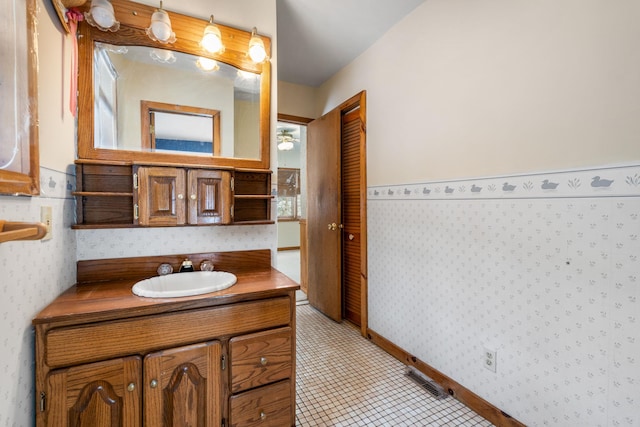 bathroom featuring vanity