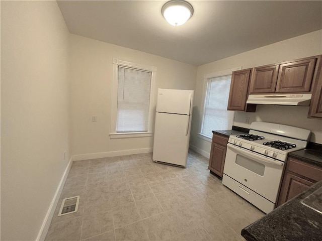 kitchen with white appliances