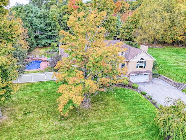 34 Clark Ln, Harriman, NY 10926 - view of subject property featuring a forest and a pool