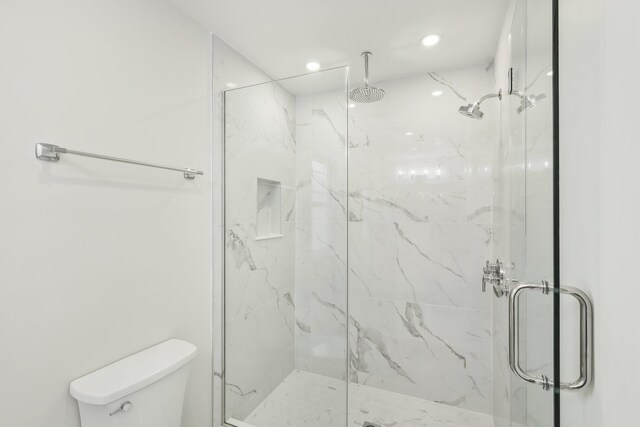 12 Shepherd St, Rockville Centre, NY 11570 - full bath with a marble finish shower and recessed lighting