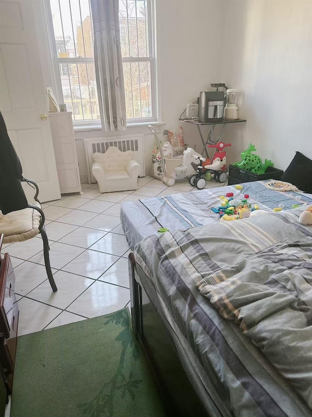 view of tiled bedroom