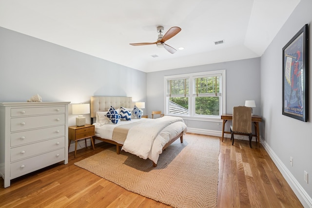 9 Owls Nest Ln, East Hampton, NY 11937 - bedroom featuring wood finished floors, baseboards, and a ceiling fan