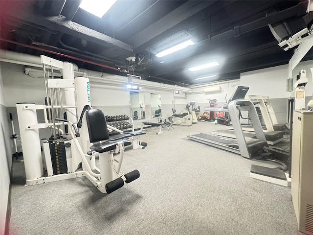 view of workout area