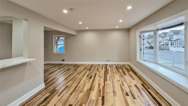 interior space featuring light hardwood / wood-style floors