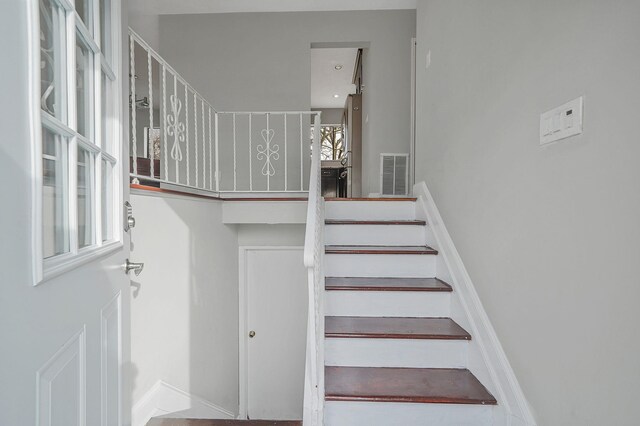 15 Bart Dr, Selden, NY 11784 - stairs with visible vents and baseboards