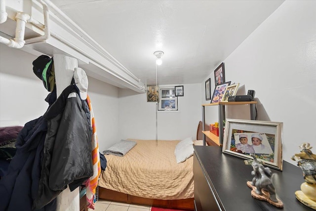 view of tiled bedroom