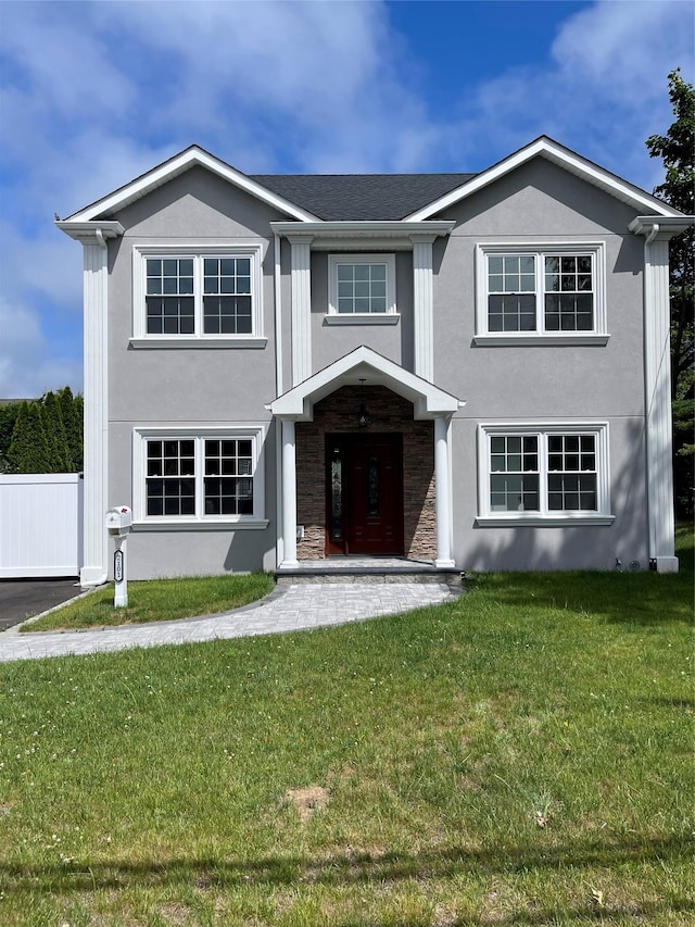 2101 Fir St, Wantagh, NY 11793 - view of front of house with stucco siding