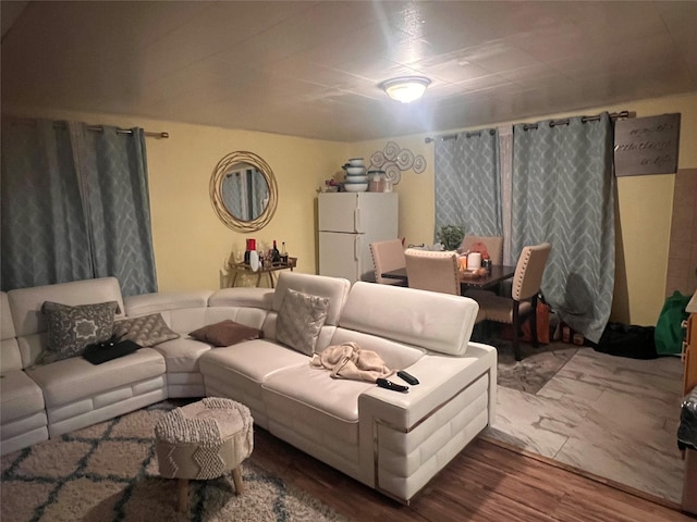 living room featuring wood finished floors