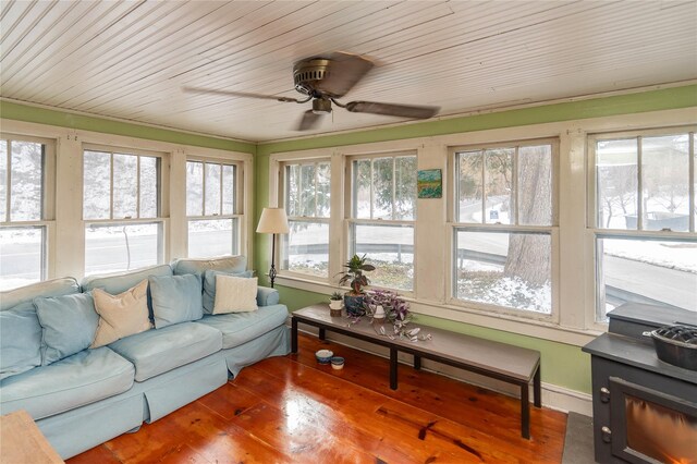 807 Lucas Avenue Ext, Hurley, NY 12443 - sunroom with plenty of natural light, hardwood / wood-style flooring, and baseboards