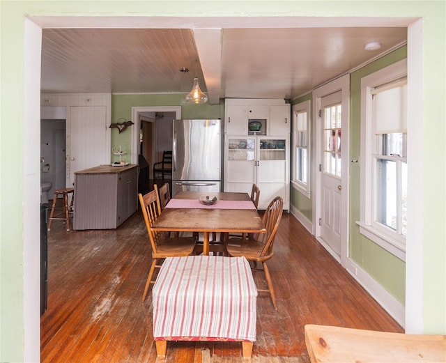 807 Lucas Avenue Ext, Hurley, NY 12443 - dining room with hardwood / wood-style floors and baseboards