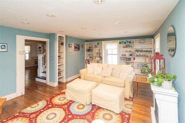 807 Lucas Avenue Ext, Hurley, NY 12443 - living room with plenty of natural light, wood finished floors, baseboards, and recessed lighting