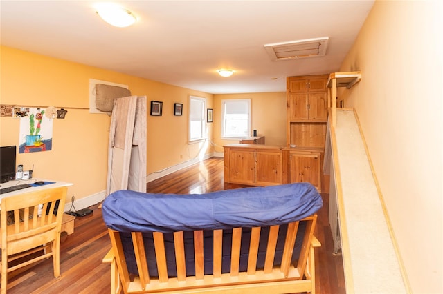 807 Lucas Avenue Ext, Hurley, NY 12443 - bedroom with light wood-style floors, baseboards, and attic access