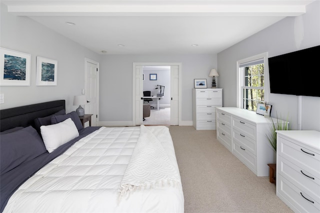 58 Spring Ln, Chappaqua, NY 10514 - bedroom featuring light colored carpet and recessed lighting