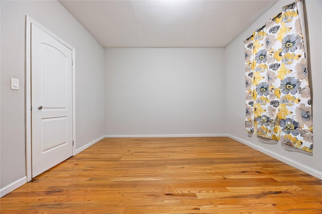 empty room featuring light wood-type flooring