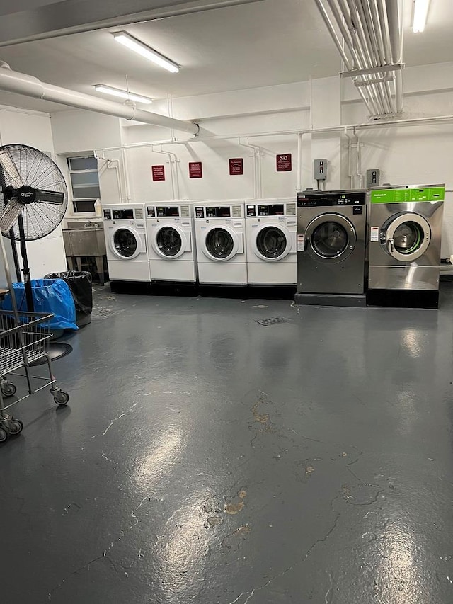 laundry area with washer and clothes dryer