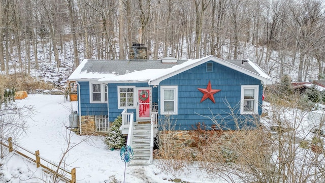 view of bungalow