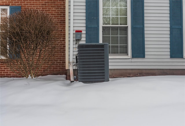 exterior details with central AC unit