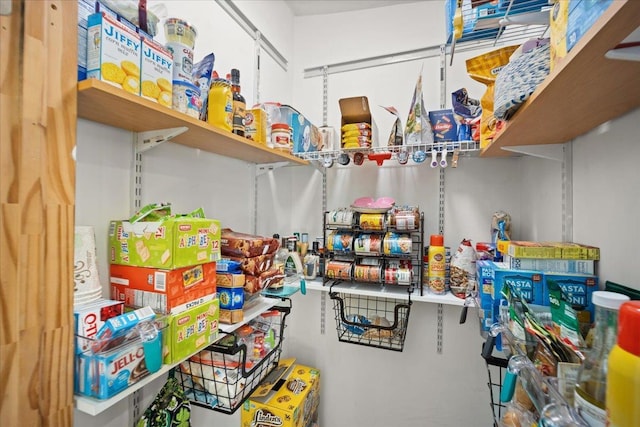 view of pantry