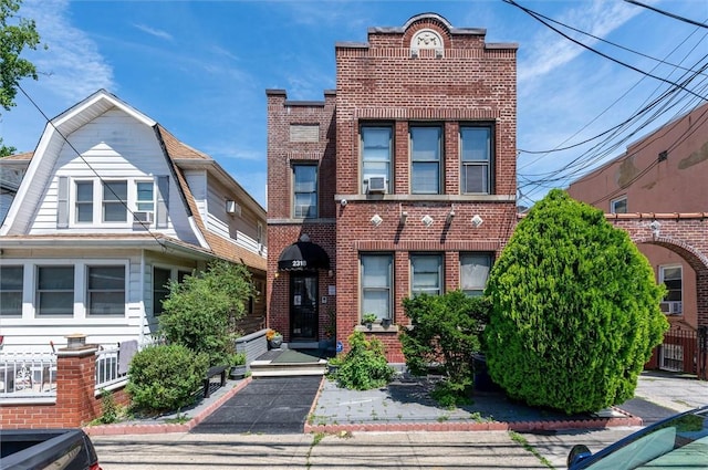 view of front of home featuring cooling unit