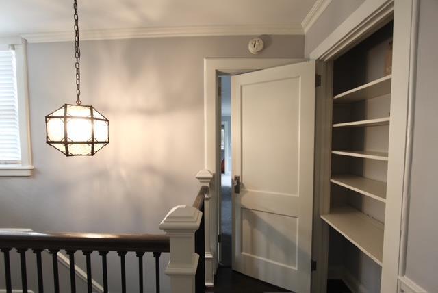 interior space with crown molding