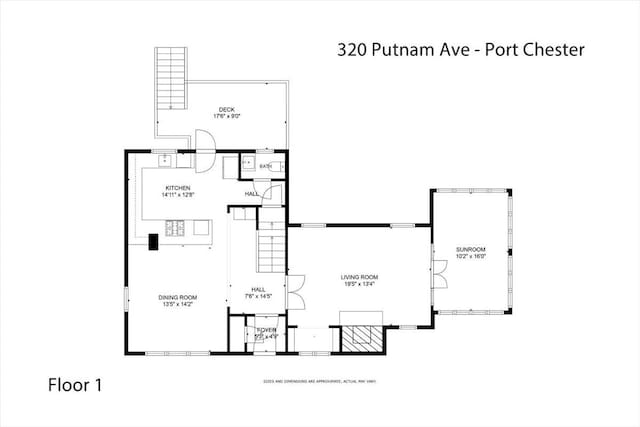320 Putnam Ave, Port Chester, NY 10573 - property floor plan