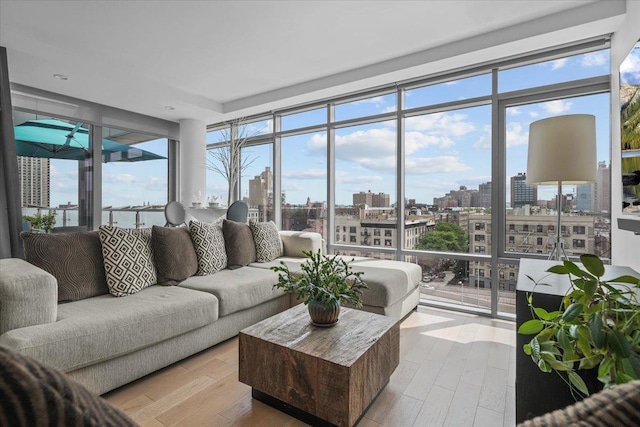 sunroom / solarium with a wealth of natural light