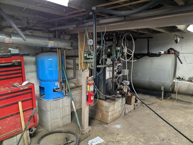 utility room featuring heating fuel