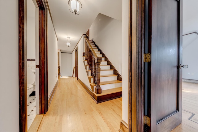 interior space featuring light hardwood / wood-style flooring