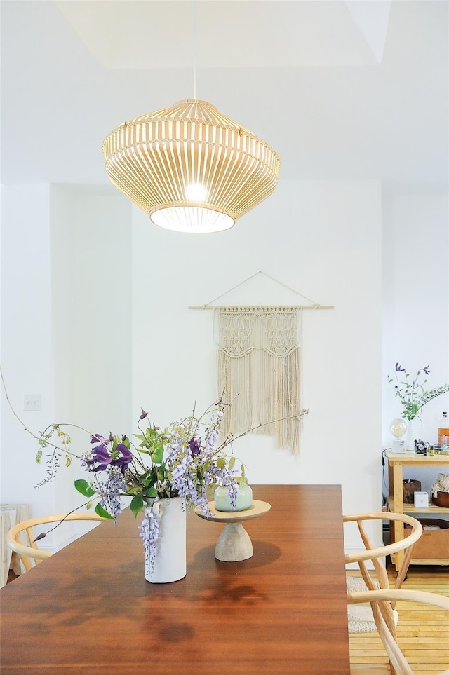 view of dining area