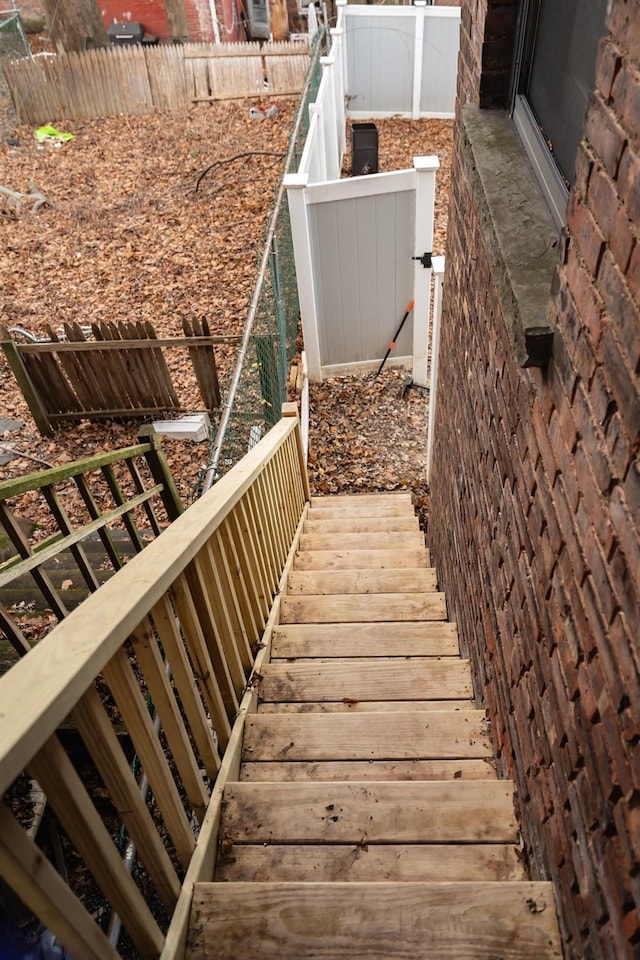 view of stairs