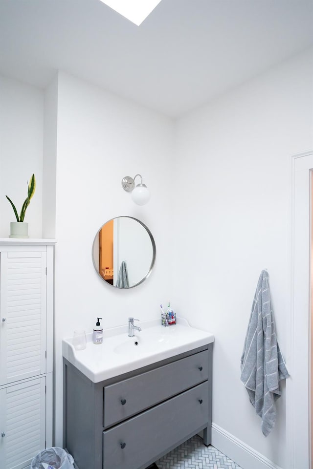 bathroom featuring vanity