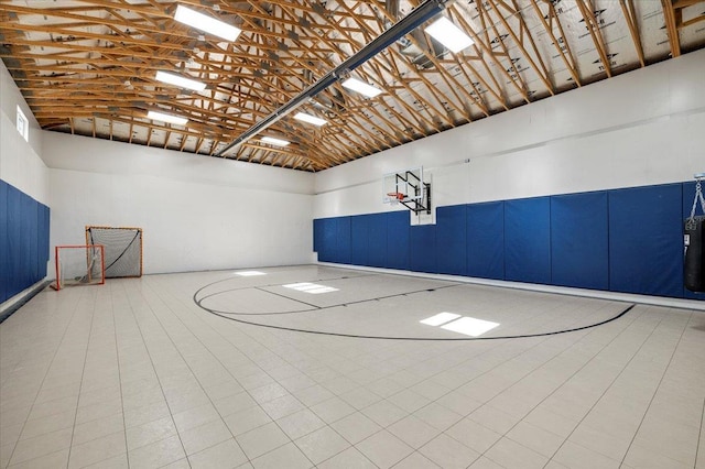 view of basketball court