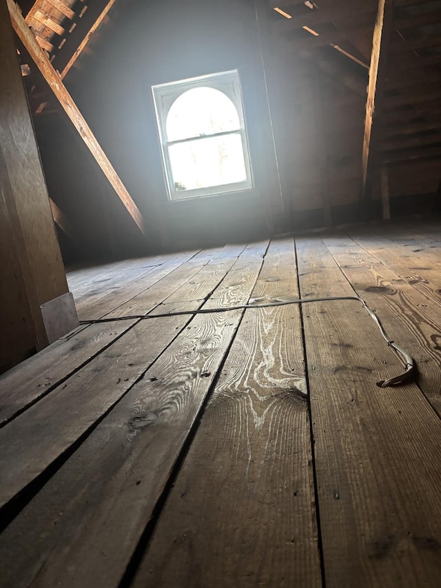 view of attic