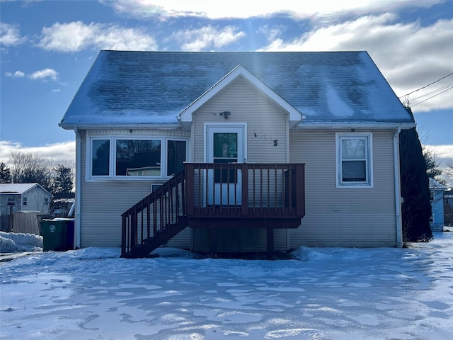 view of front of home featuring stairs