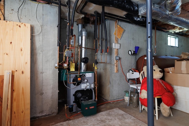 106 Williams Way S, Baiting Hollow, NY 11933 - utility room featuring a heating unit and heating fuel