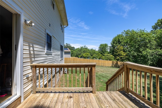 106 Williams Way S, Baiting Hollow, NY 11933 - deck featuring a fenced backyard