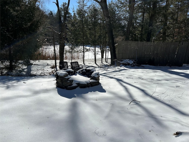 49 Park Rd, Barryville, NY 12792 - yard layered in snow featuring fence
