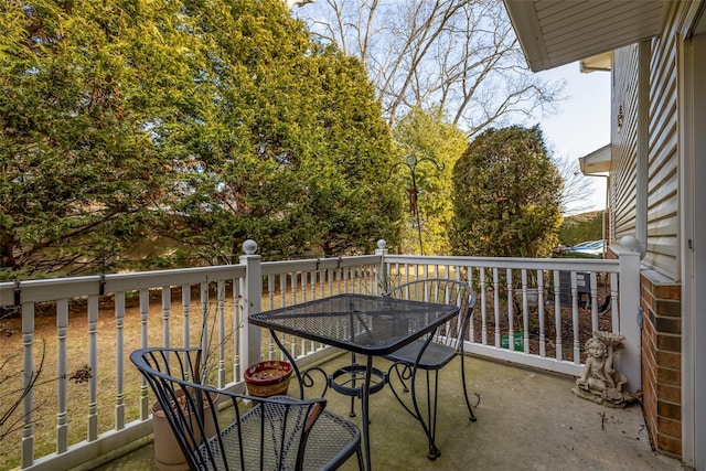 view of balcony