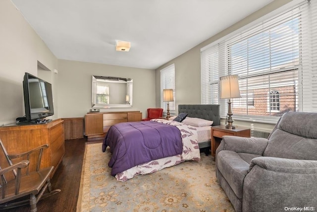 bedroom featuring wood-type flooring