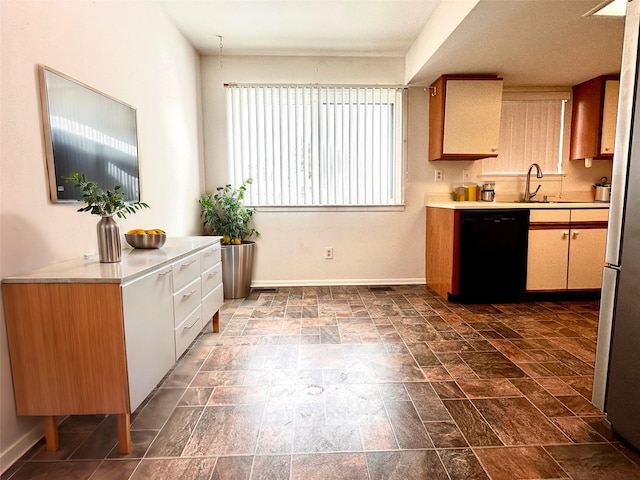 kitchen with dishwasher and sink